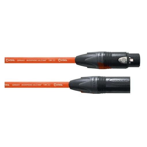 Câble micro Cordial CPM5FM-OR XLR mâle/femelle orange - 5m