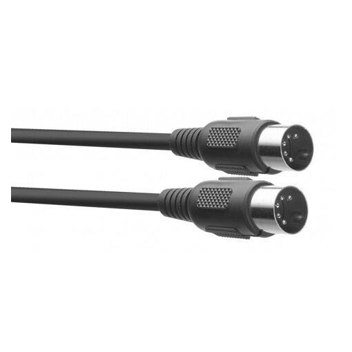 Cable MIDI Stagg SMD2 E, 2 metros, Negro