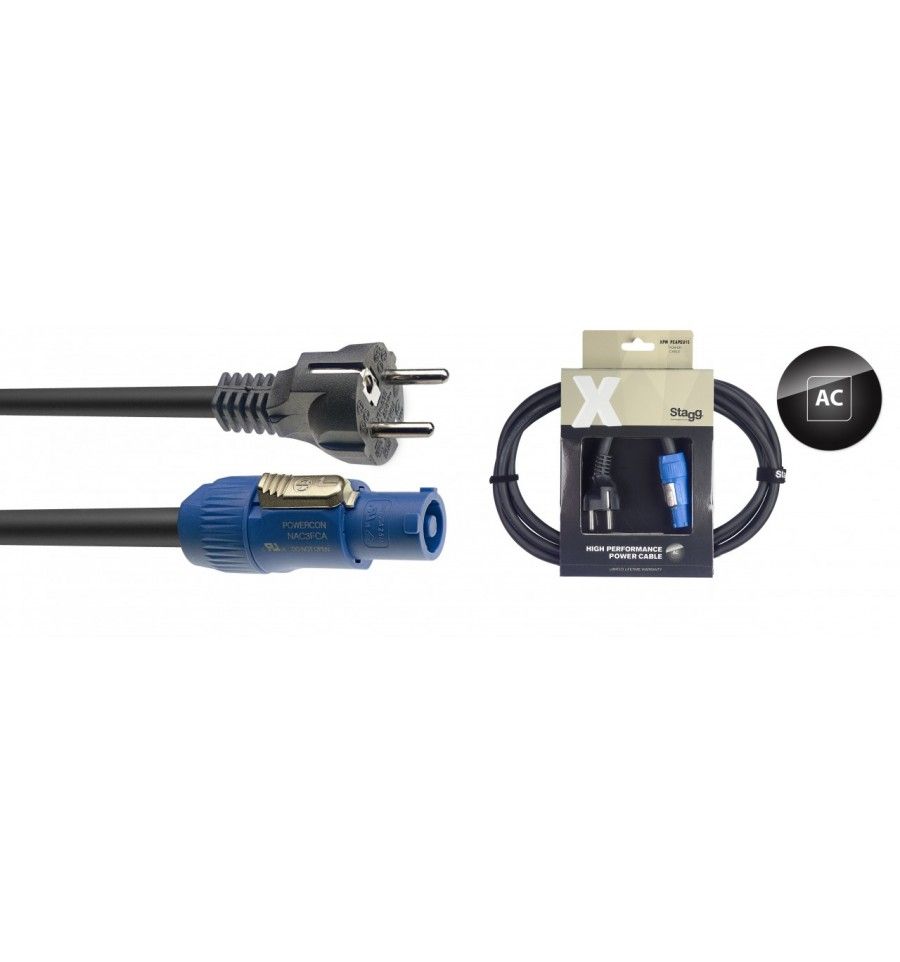 Stagg X Series Power Cable, 1.5m