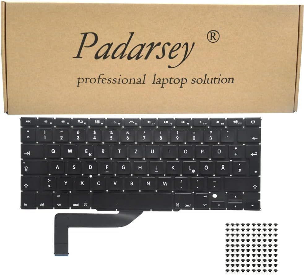 MacBook Pro 15-inch (2013-2015) Replacement QWERTZ Keyboard with German Layout
