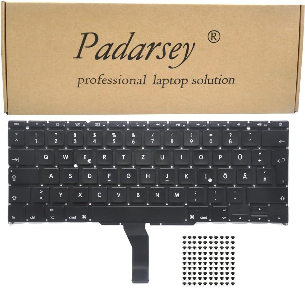 German QWERTZ Replacement Keyboard for MacBook Air A1370/A1465 (11-inch, 2011-2015)