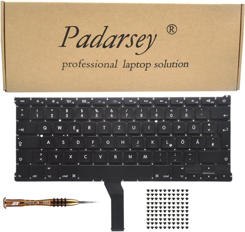 German QWERTZ Replacement Keyboard for MacBook Air 13" (2011-2015)
