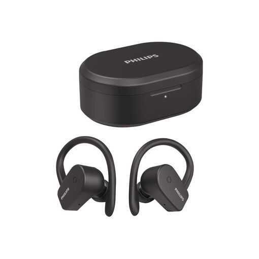 Auriculares Philips inalámbricos con micrófono - Negro