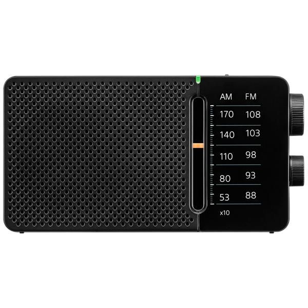 Sangean SR-36 Black FM/AM Radio with Built-in Speaker and Telescopic Antenna