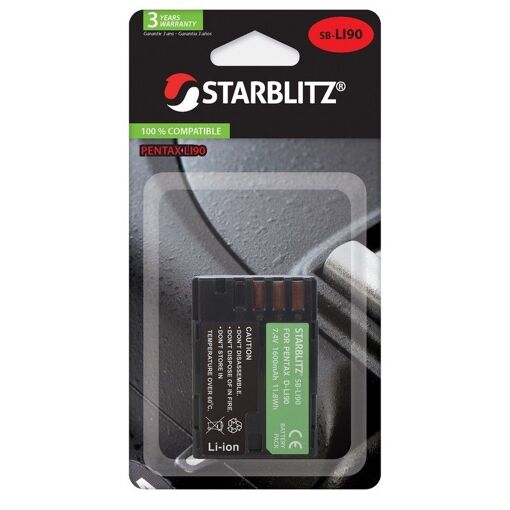 Batería Starblitz compatible con Pentax D-LI90