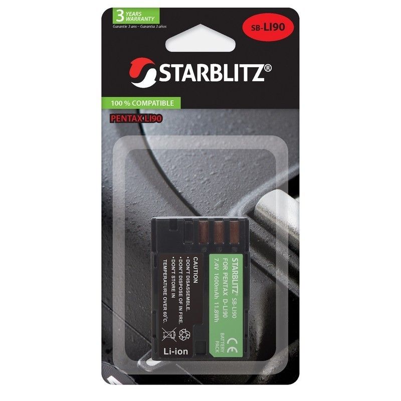 Starblitz Compatible Battery for Pentax D-LI90