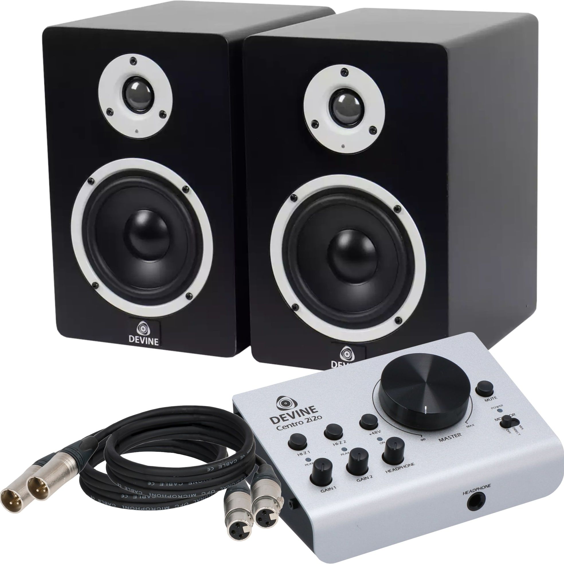 Devine Centro 2i20 Pack with Devine MR-5A + XLR Cables