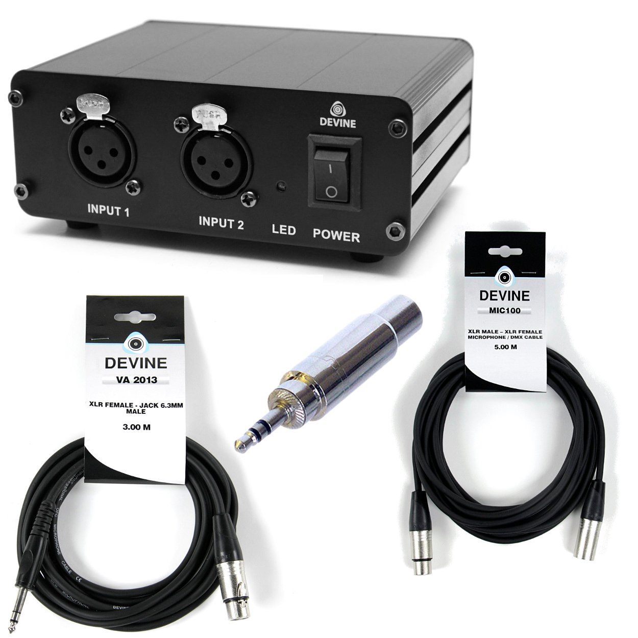 Devine Phantom Power Supply + Cables (500W)