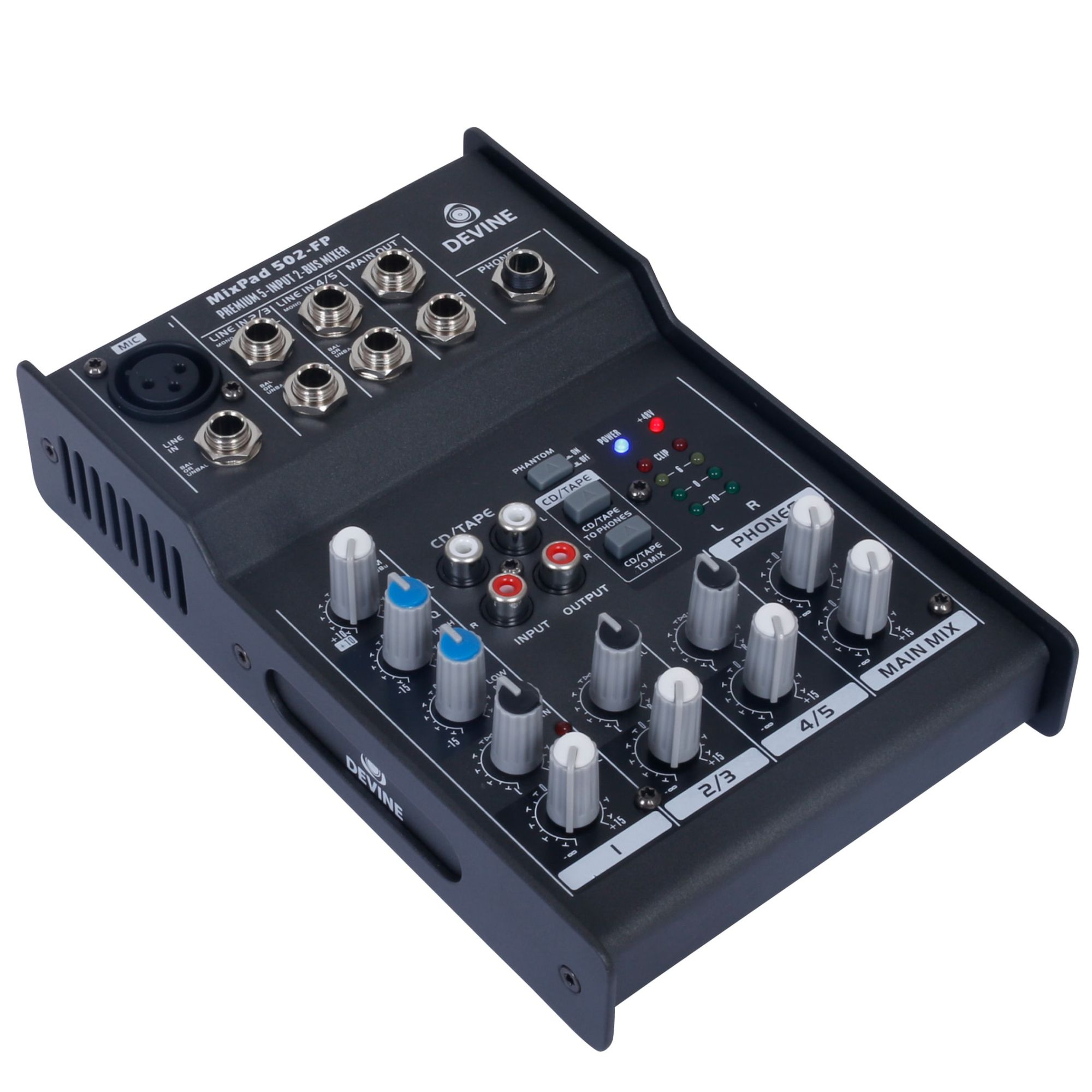 Devine 5-Channel Professional Mixing Console