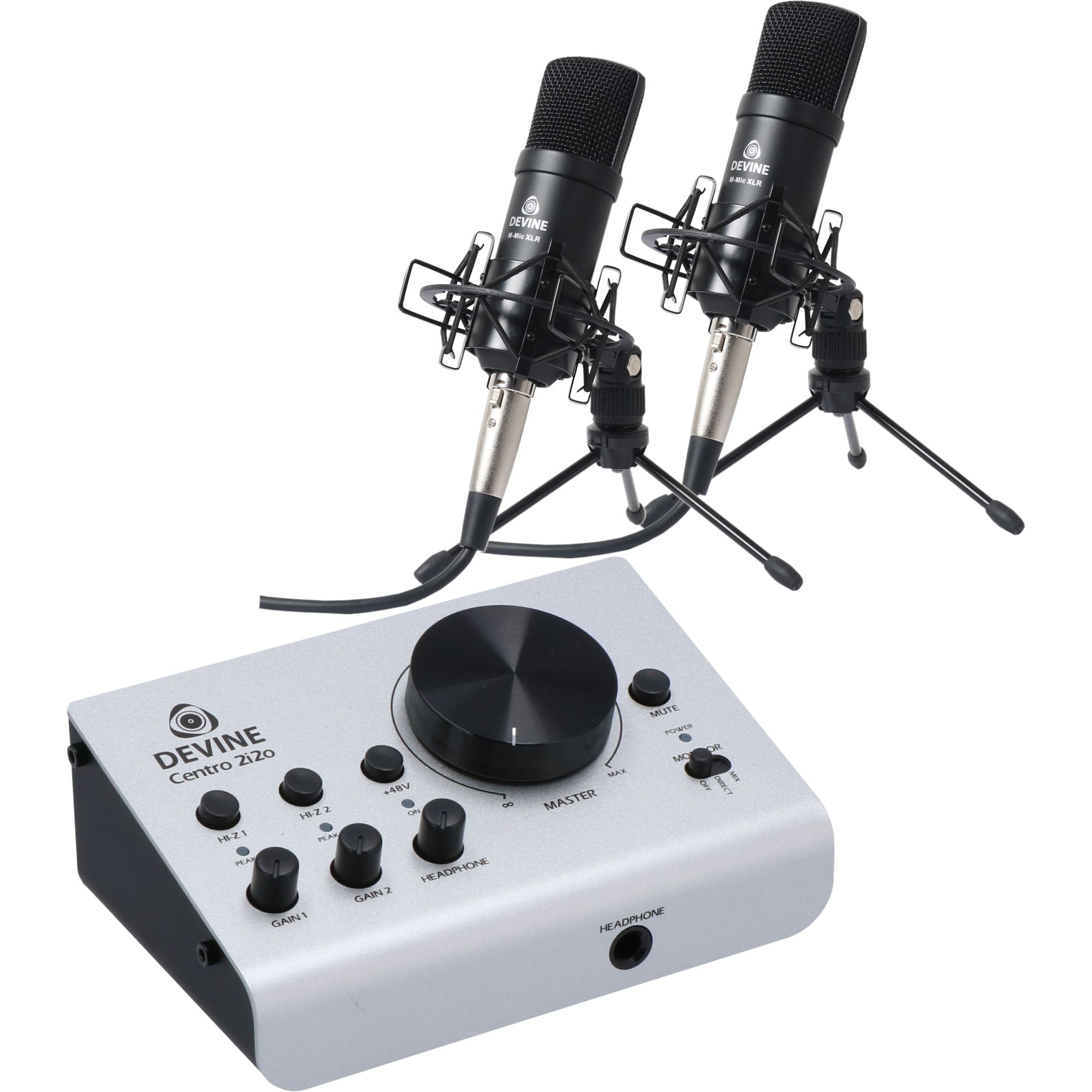 Bundle Devine Centro 2 x Microphones XLR M-Mic