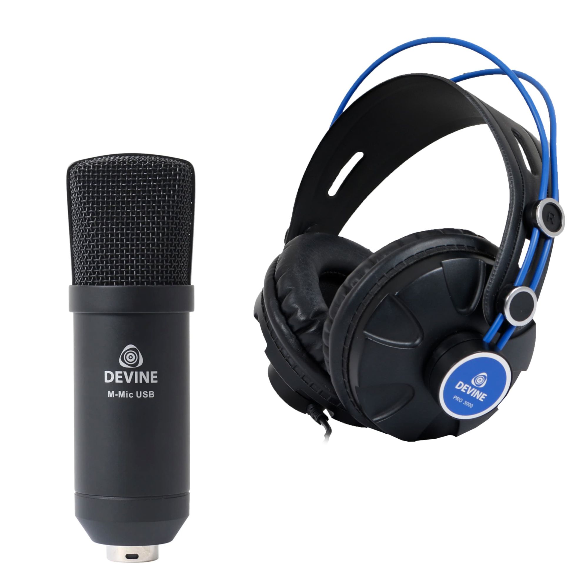 Devine M-Mic USB Microphone + Devine PRO 3000 Headset