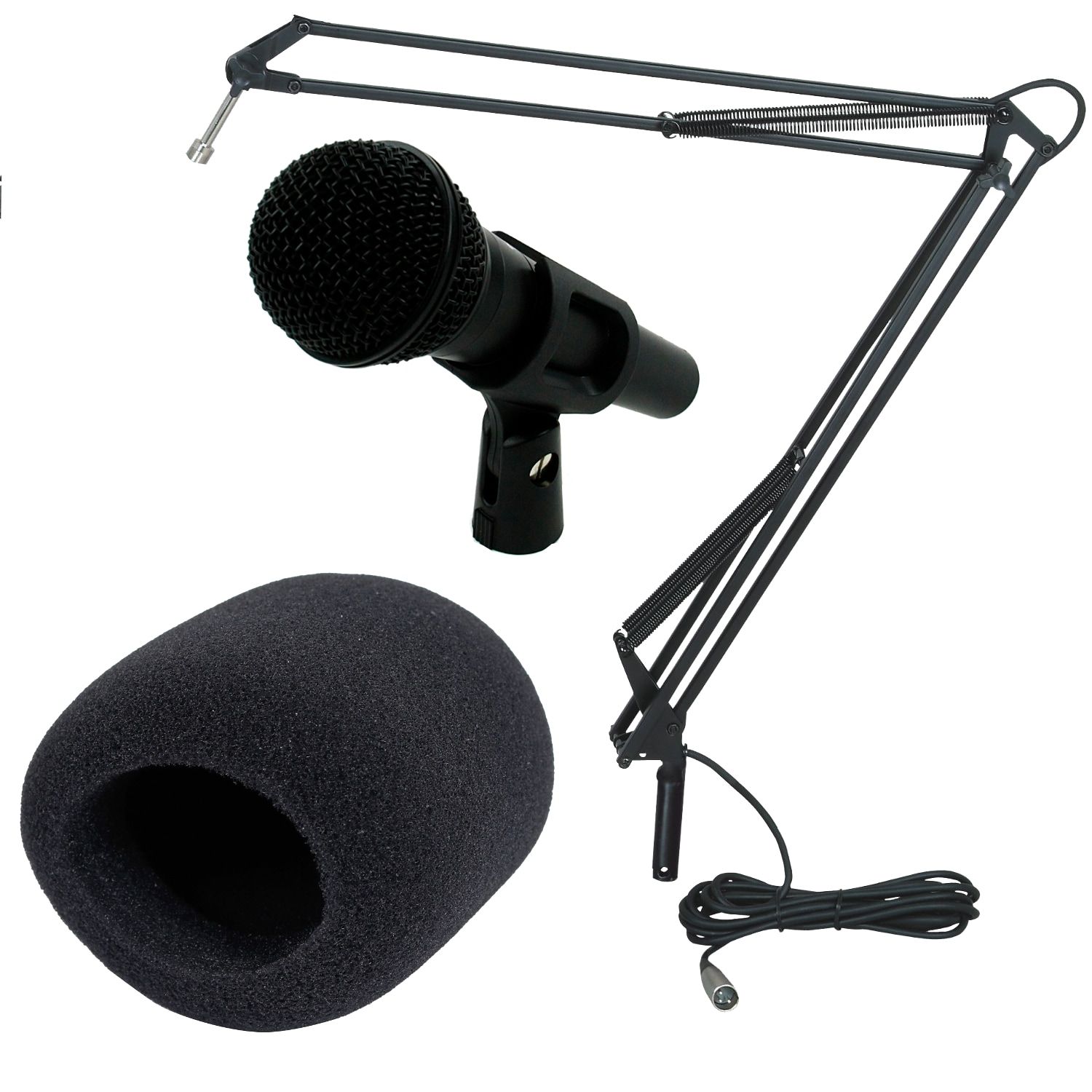 Devine DM 58 Microphone with Articulated Stand and Wind Shield