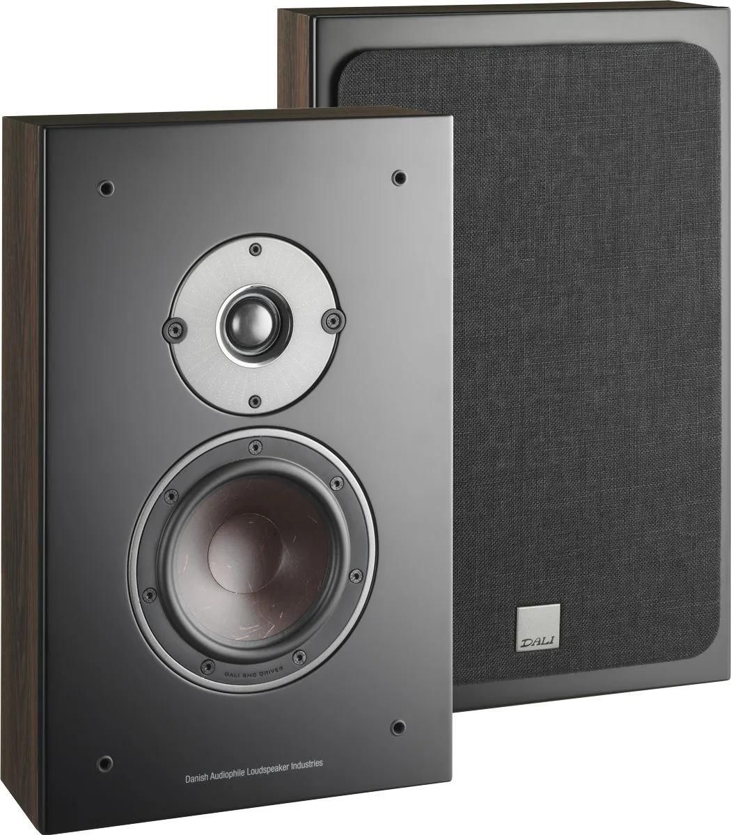 Dali Oberon Wall Speaker, Dark Walnut, Pair