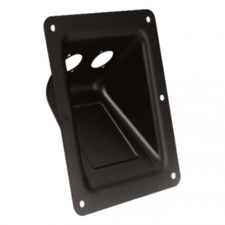Adam Hall - 2x Speakon 4-Point Insert Pan - Large, Black