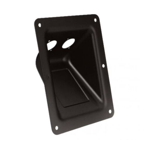 Adam Hall - 2x Speakon 4-Point Insert Pan - Large, Black