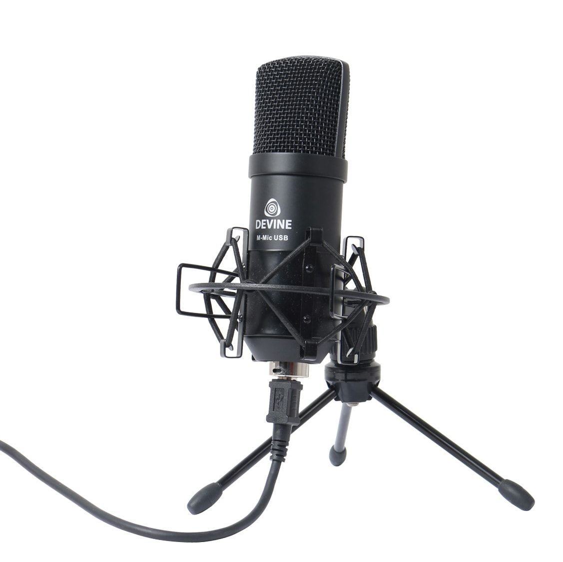 Microphone à condensateur Devine M-Mic USB Noir