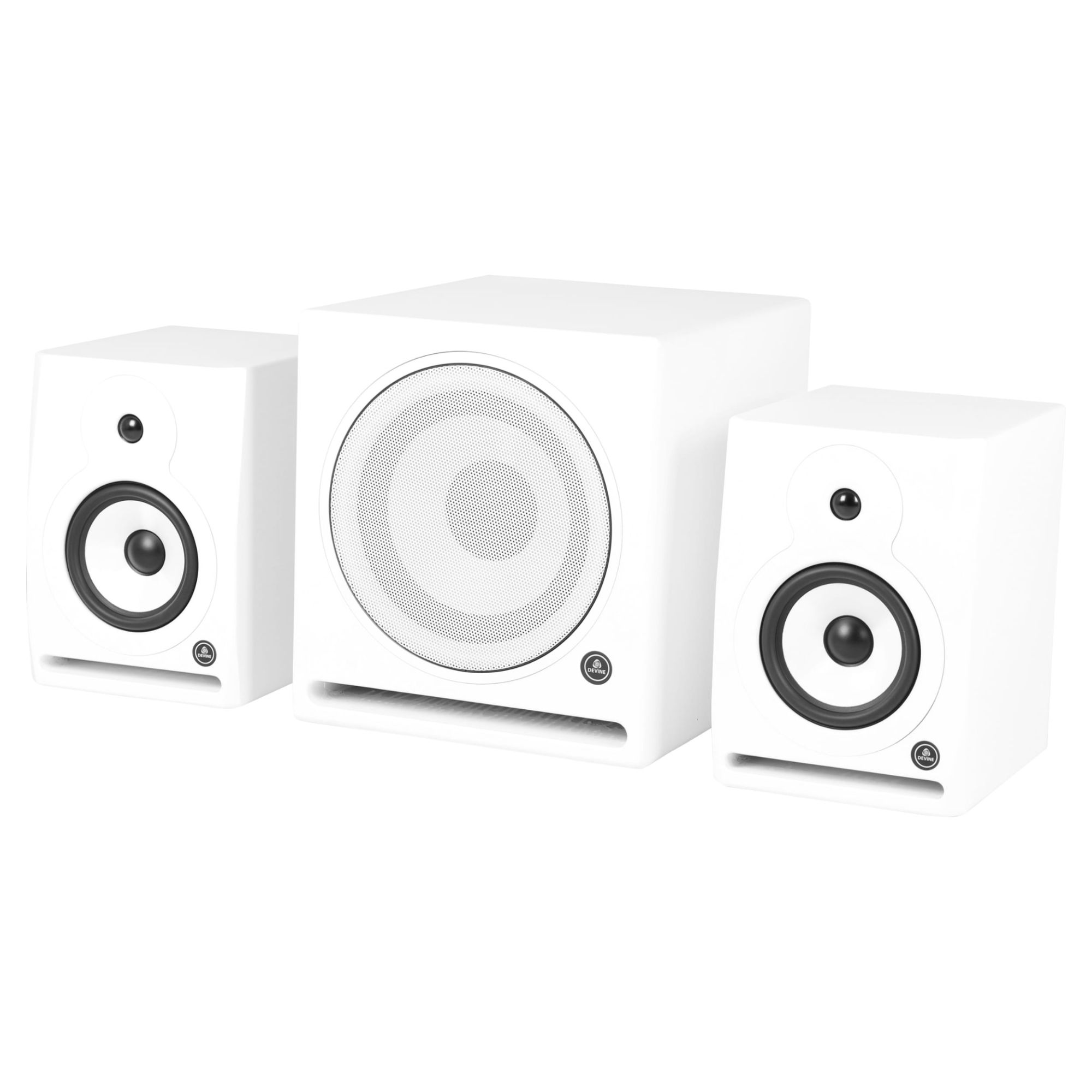 Altavoces de monitoreo Devine RX-6A Blanco (2x) + Subwoofers