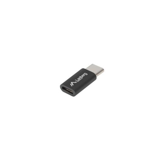 Adaptador Lanberg USB 2.0 Tipo-C a Micro-USB 2.0, Negro