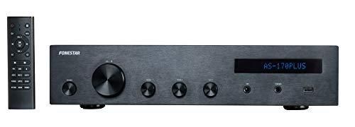 FONESTAR AS170PLUS Stereo HiFi Amplifier 80W x 2 RMS Bluetooth/USB/FM Radio