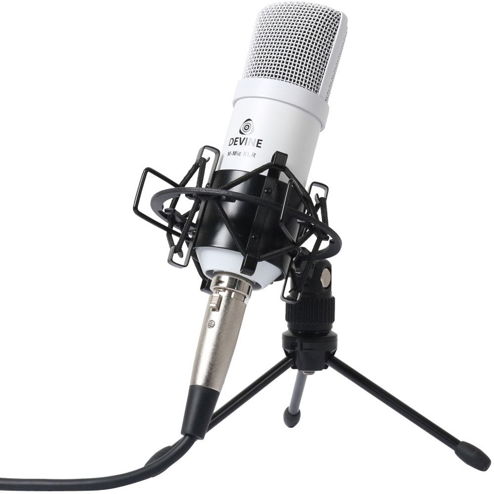Devine XLR Condenser Microphone, White