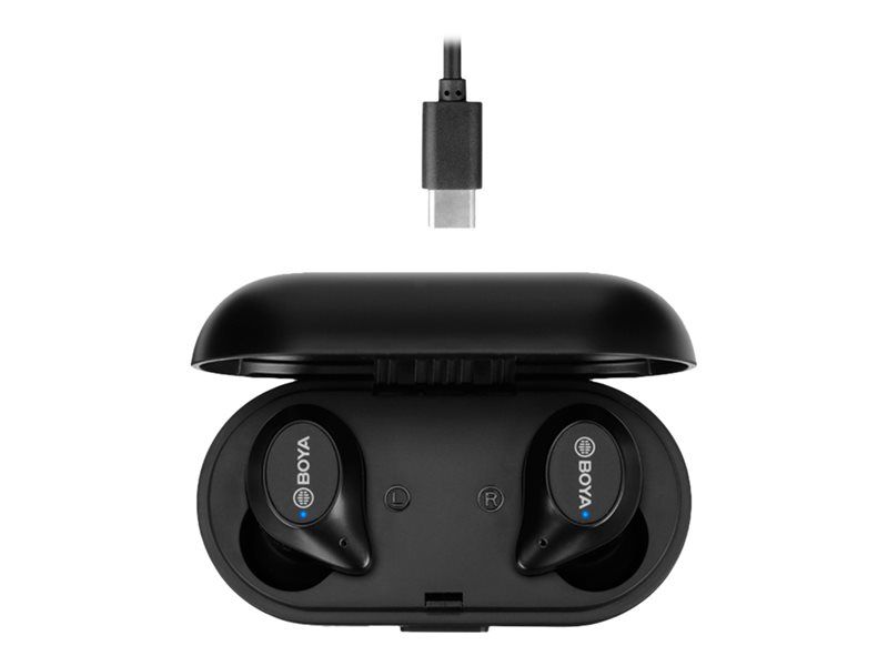 Boya BY-AP1 Wireless Earbuds with Microphone - Black