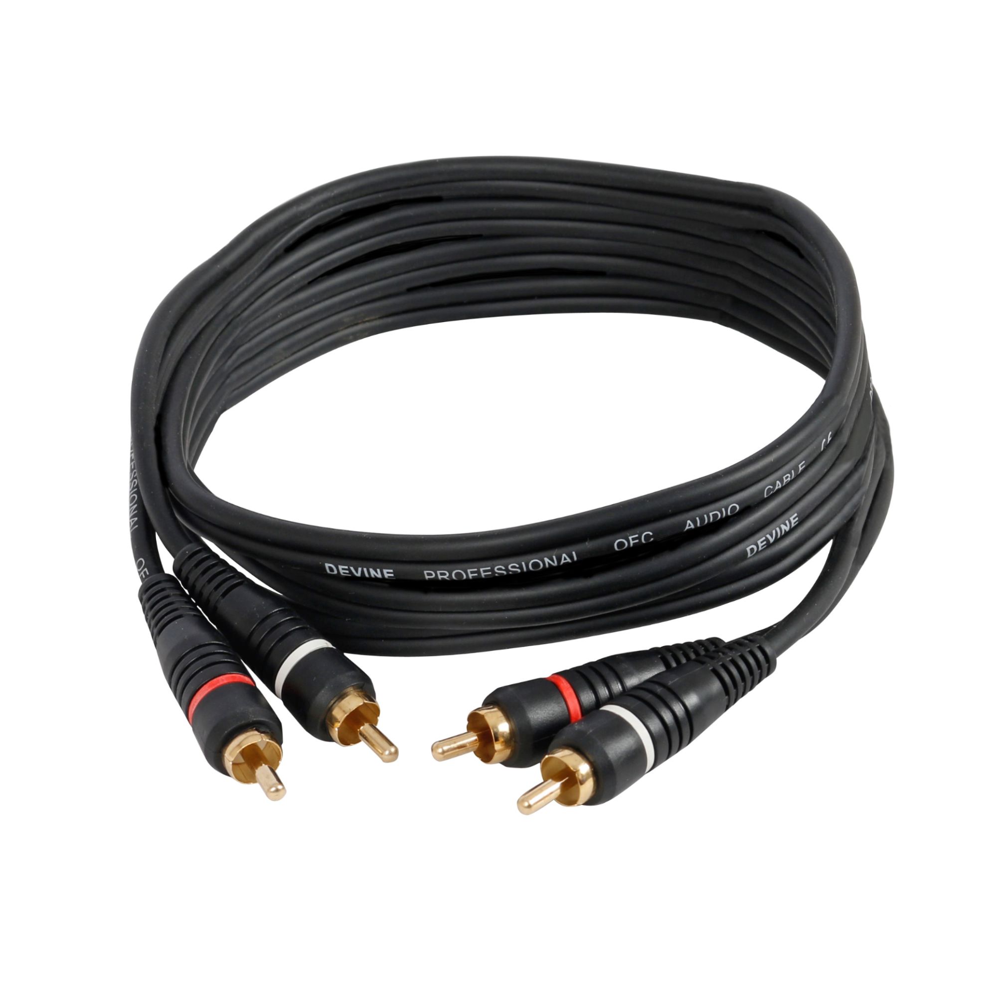 Devine 20m 2x RCA Male Cable