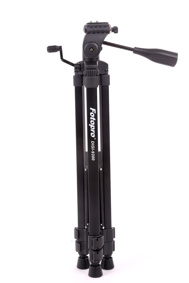 Fotopro 4-Section Tilted Tripod DIGI 9300 + Smartphone Accessory Kit (SJ-85) + Action Cam (GA-2) with Bluetooth Shutter