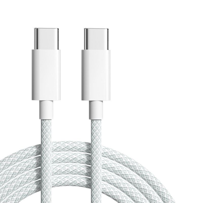 INF 2-Pack USB C to C Cable, 2m, White