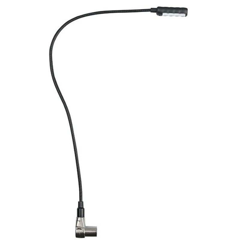 Dap Audio GooseLight 4-Pin XLR Right-Angle Connector with White LED