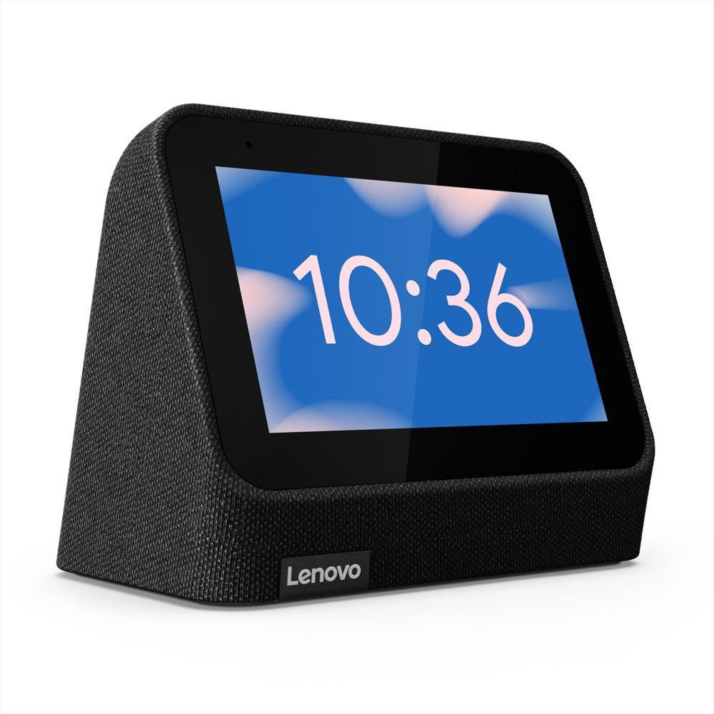 Lenovo Smart Clock 2 - 4" LCD Display - Wireless - Wi-Fi, Bluetooth - 3 Watt - Shadow Black