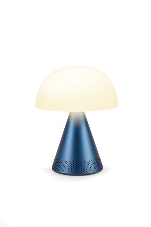 Lexon Mina L Audio Bluetooth Wireless Speaker with LED Lamp - Dark Blue
