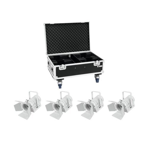 Kit Eurolite 4x LED THA-40PC luz blanca con estuche