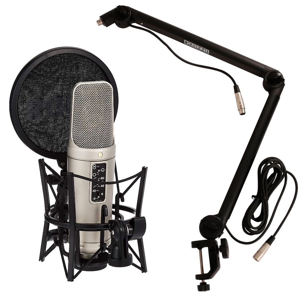 Rode NT2-A Condenser Microphone with Large Membrane and Adjustable Arm