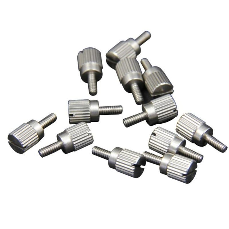 Radial ThumbSet Screws, Set of 12, Series 500 (Size: 1/4-20, Color: Silver, Capacity: 12pcs)