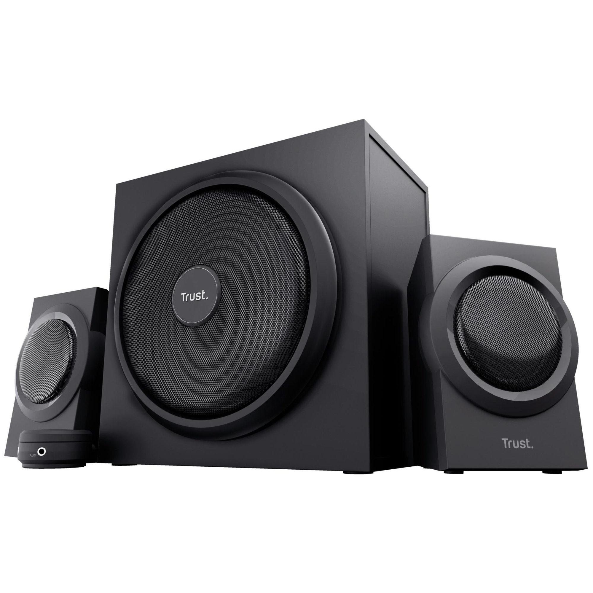 Trust Yuri 2.1 Speaker System with Subwoofer and Wired Volume Control, 120W