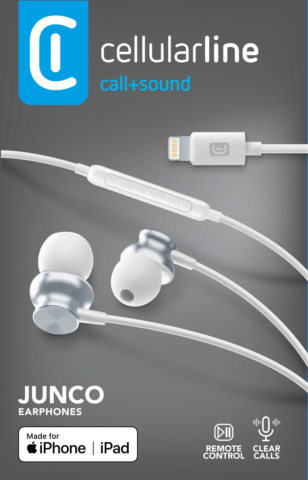 Cellularline JUNCO Stereo In-Ear Headphones with Remote Control