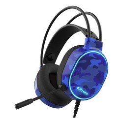 Casque de jeu 64 Planet Hedset 7.1 Camouflage bleu