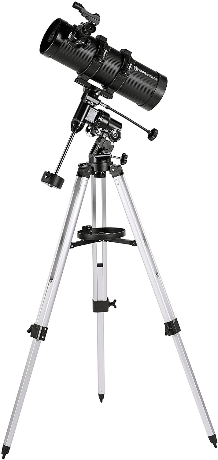 Bresser Pluto 114/500 EQ Telescope with Smartphone Adapter