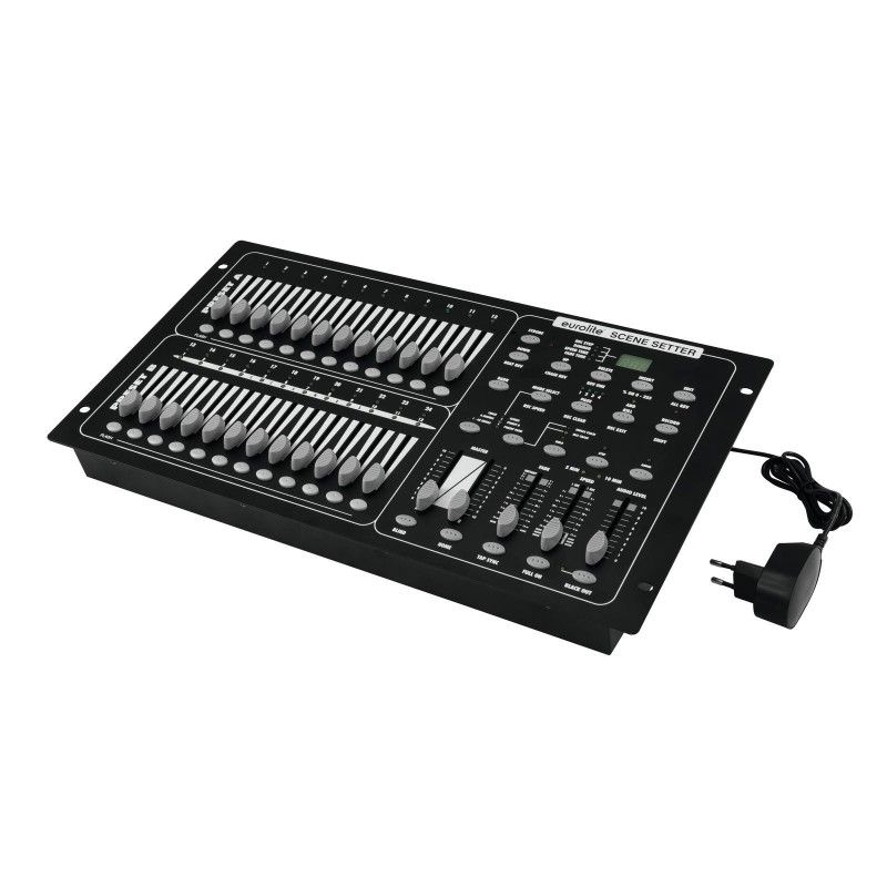 Eurolite DMX Scene Setter Controller (Size: 1U, Color: Black, Capacity: N/A)