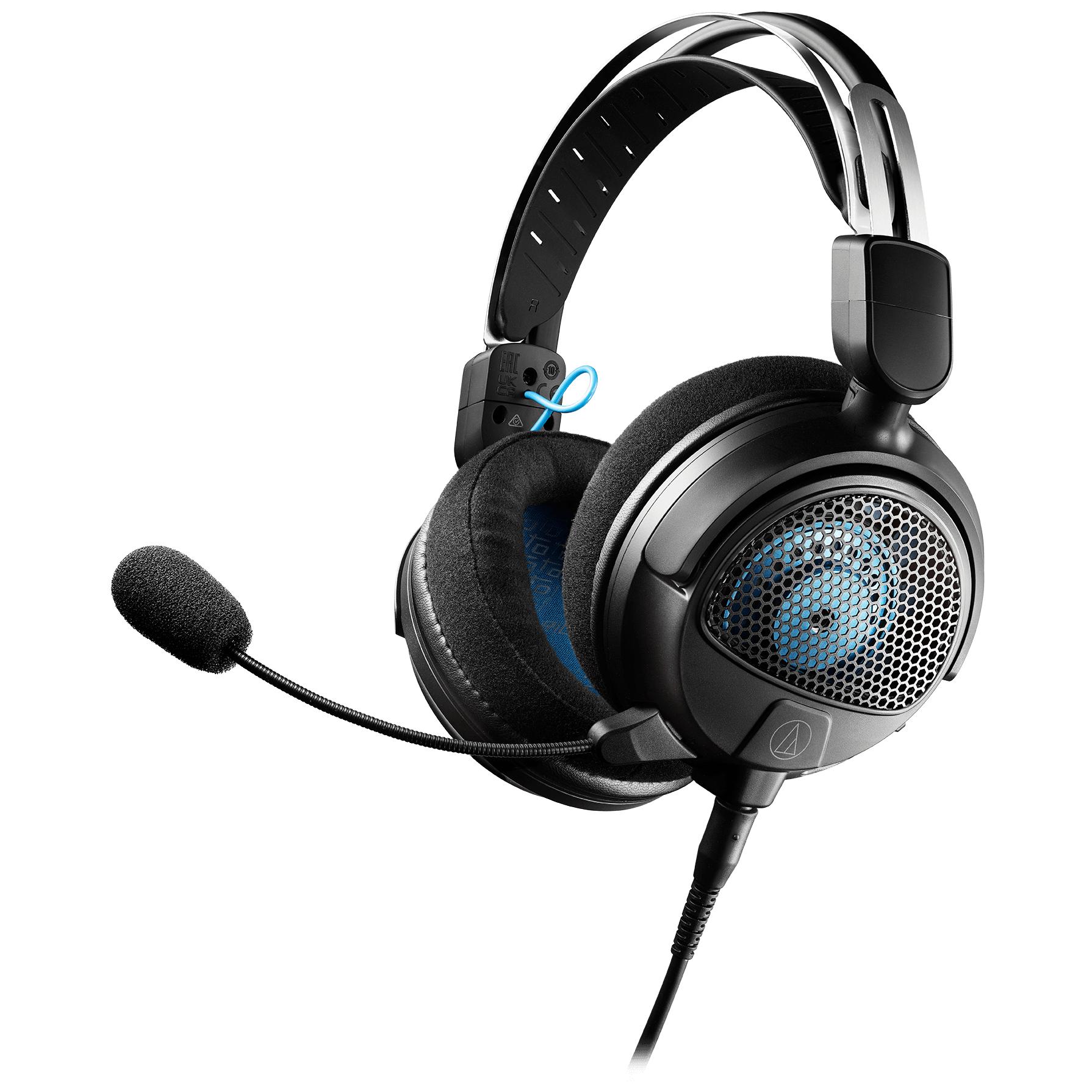 Casque Audio-Technica pour le jeu avec arceau, Noir