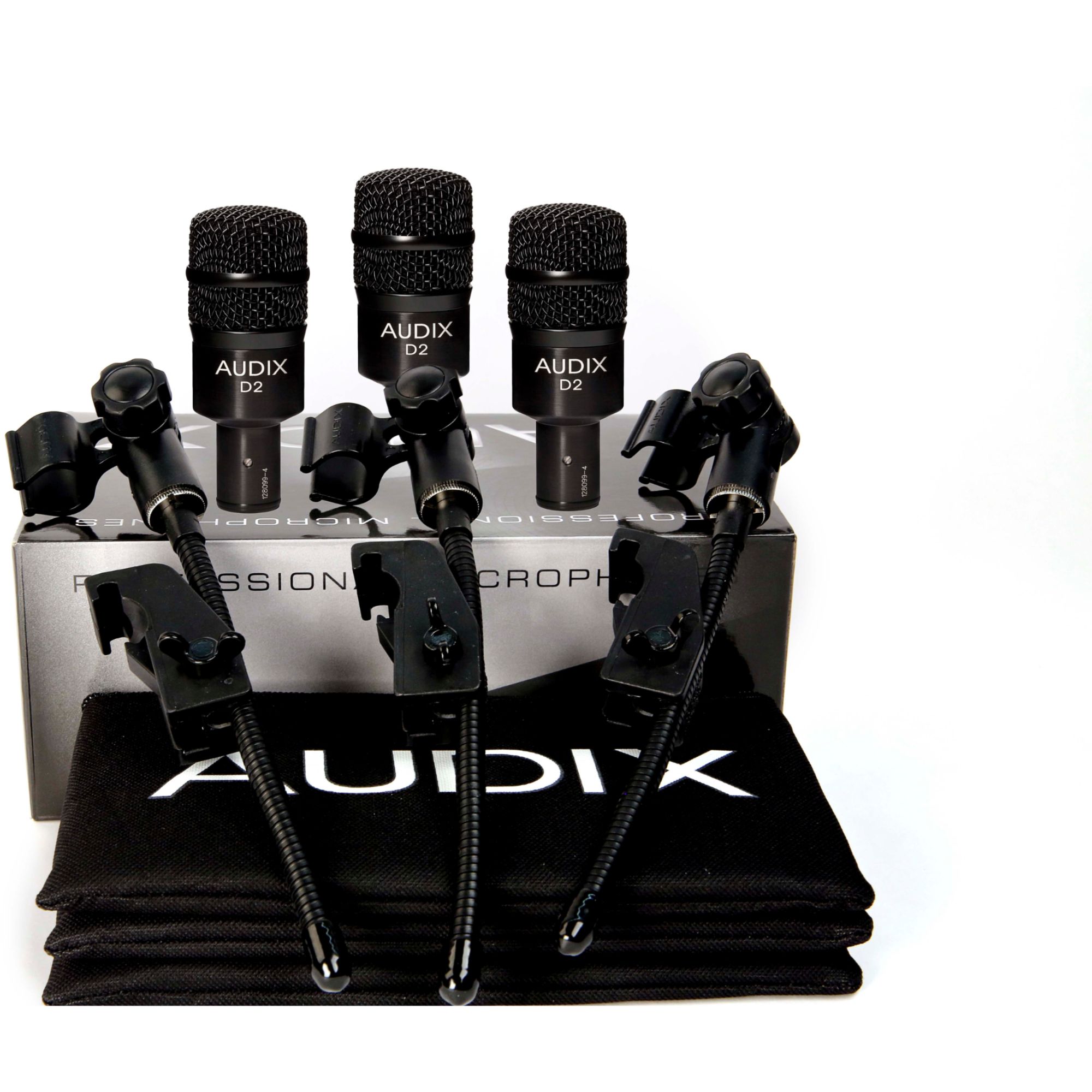 Conjunto Audix D2 de micrófonos dinámicos