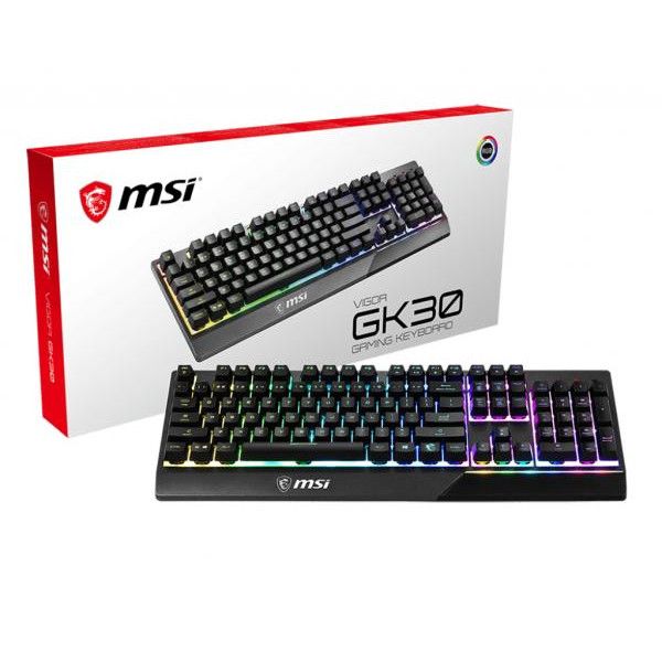 Teclado MSI Gamer Vigor GK30 - Iluminación LED RGB