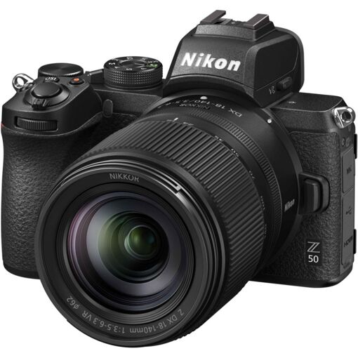Kit de cámara híbrida Nikon Z50 con lente Z DX 18-140 mm VR