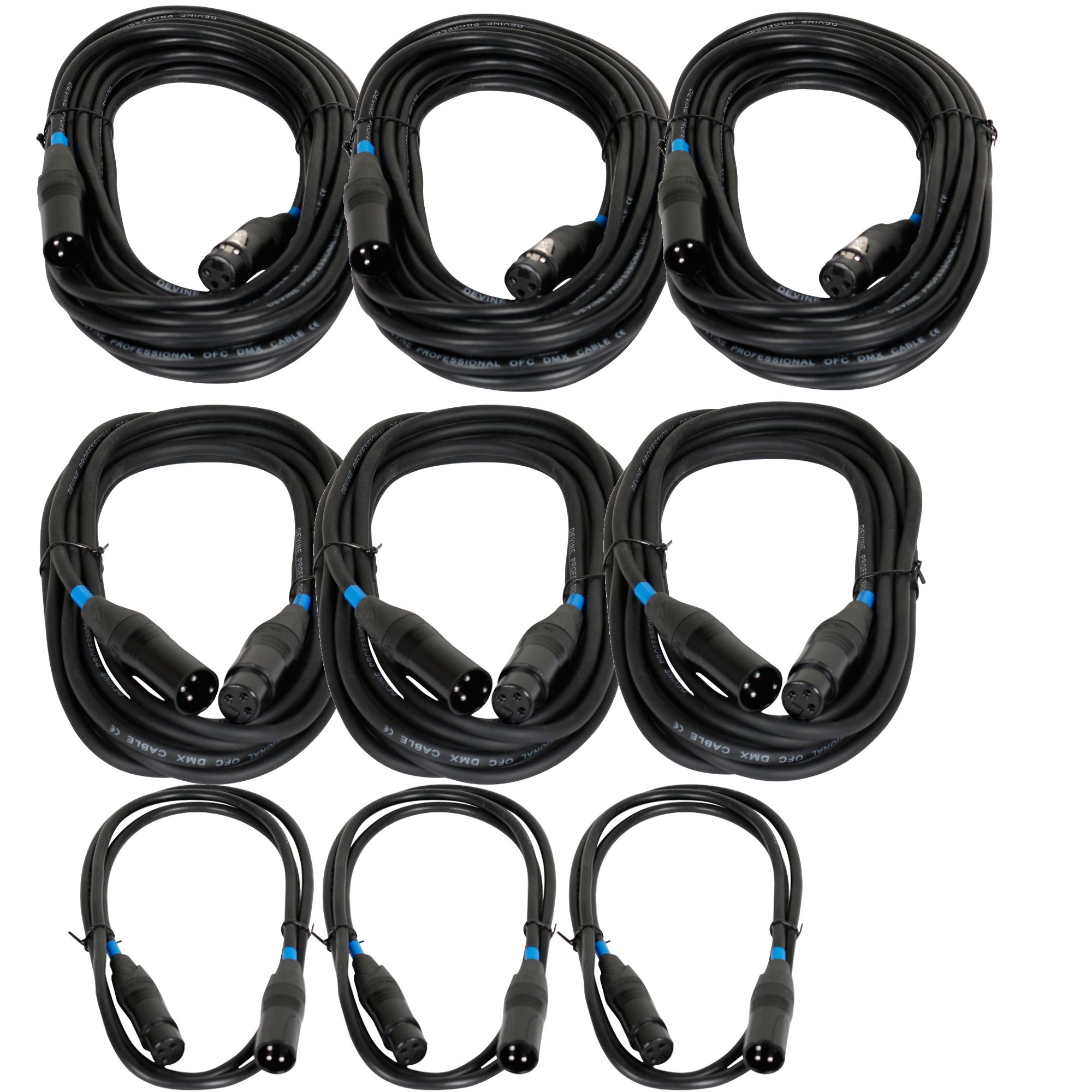 Acer Bax Basic Lighting Cable Set (Size: 10m, Color: Black)
