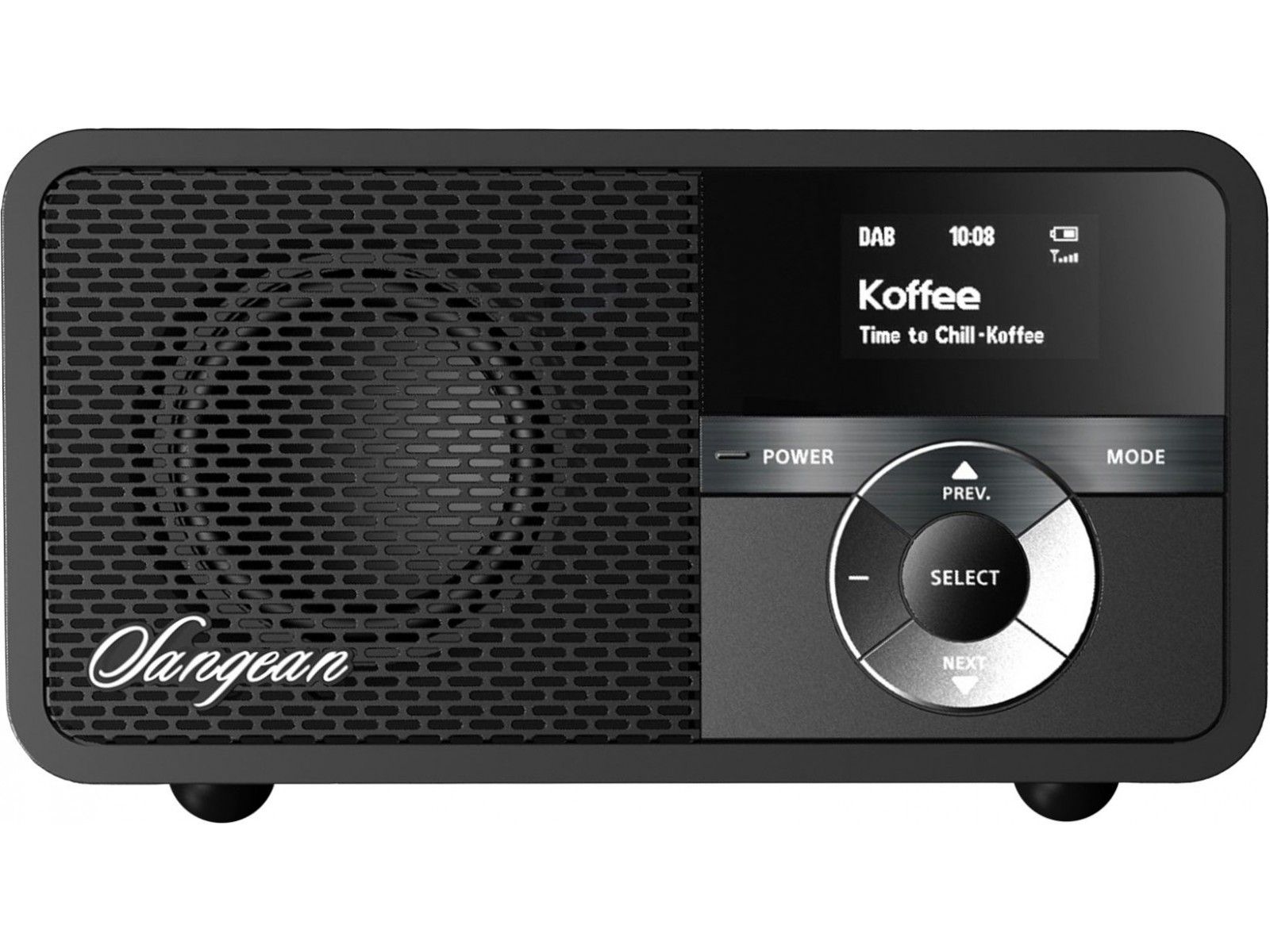 Sangean DDR-7X Radio - DAB+, FM, Bluetooth, AUX - Black