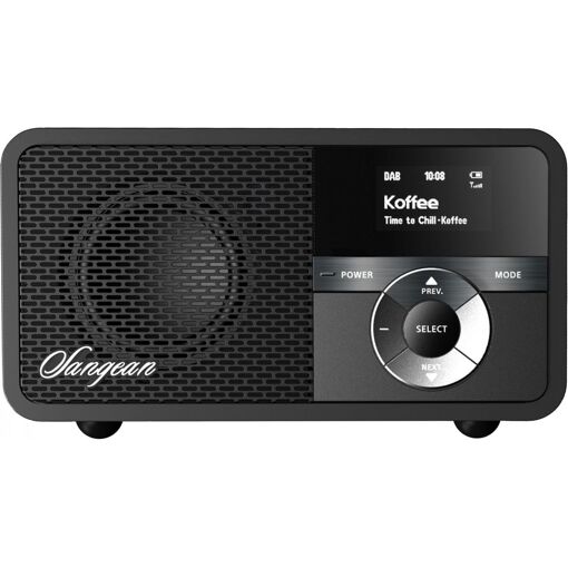 Sangean DDR-7X Radio - DAB+, FM, Bluetooth, AUX - Black