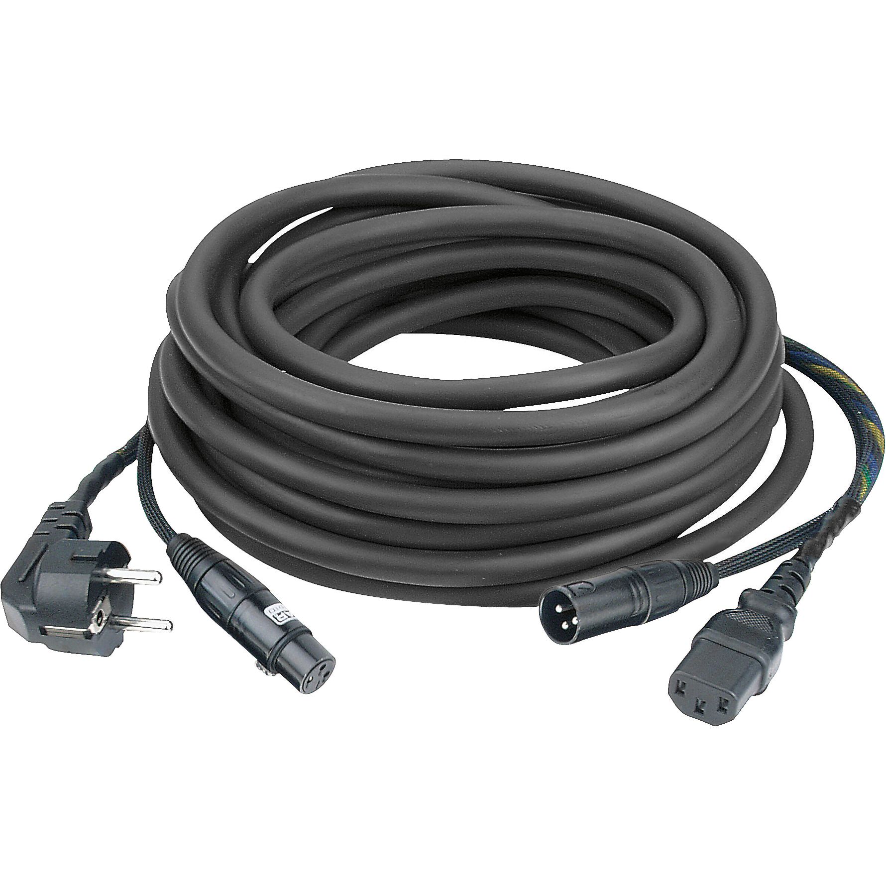 Dap Audio Schuko/XLR Female - IEC Female/XLR Male 10m Black