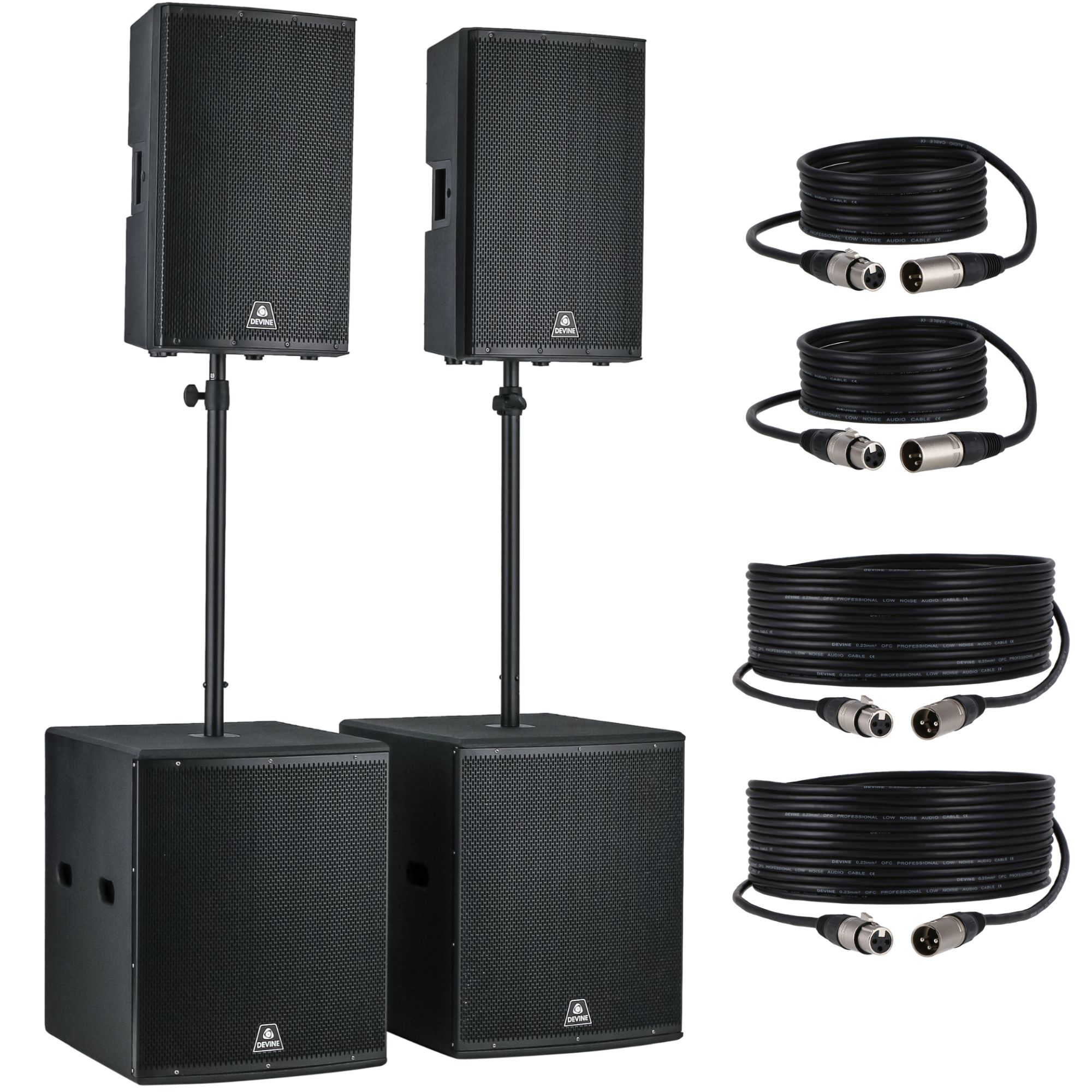 Kit de altavoces Devine Onyx 2.2 15A + 18SA