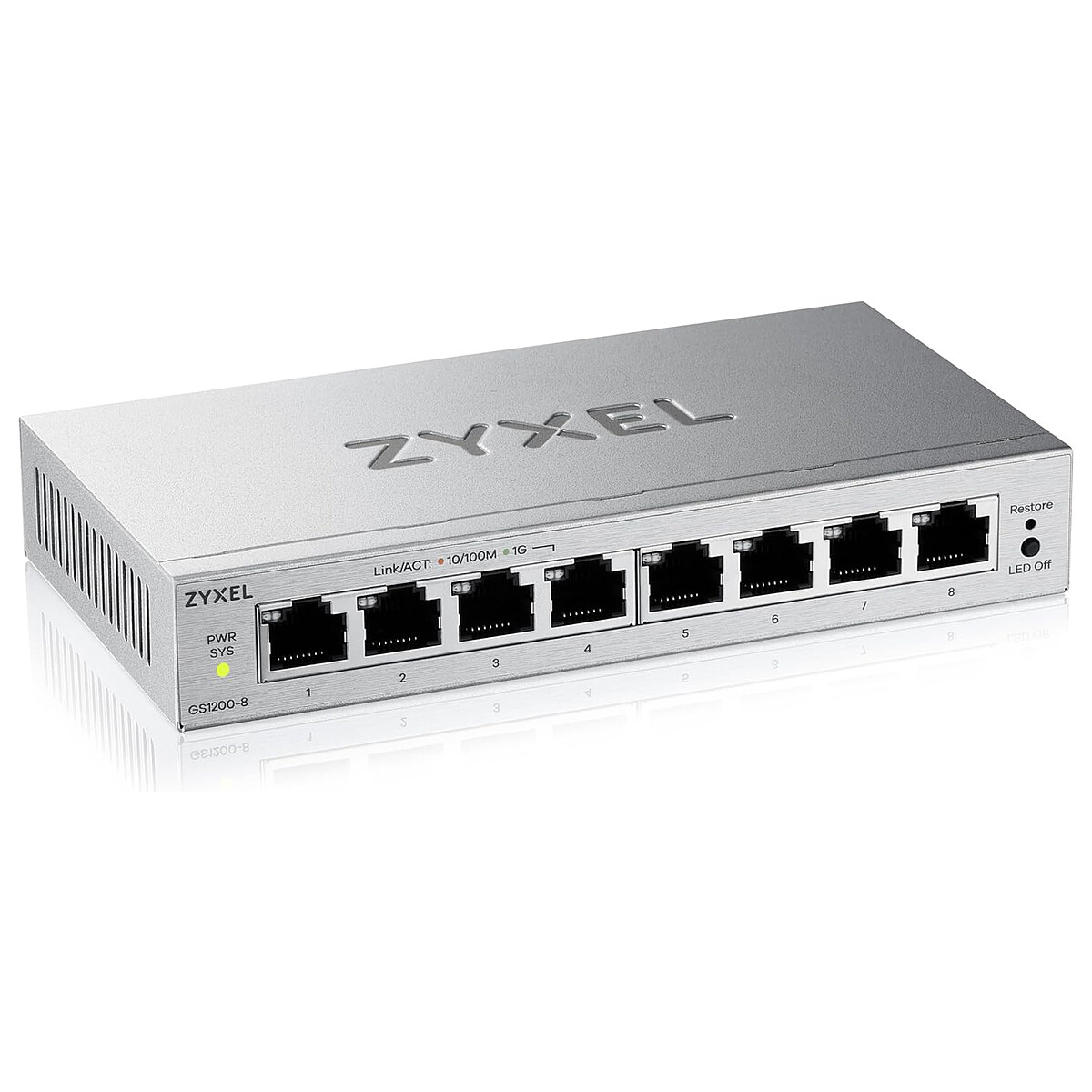 Conmutador ZyXEL GS1200-8 V3