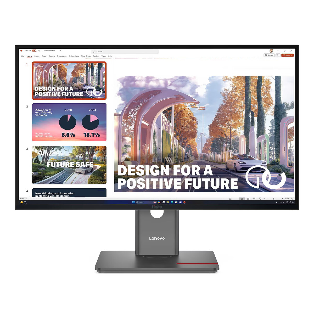 Monitor Lenovo LED de 27' - ThinkVision P27QD-40 (2560 x 1440, 120 Hz, HDR)